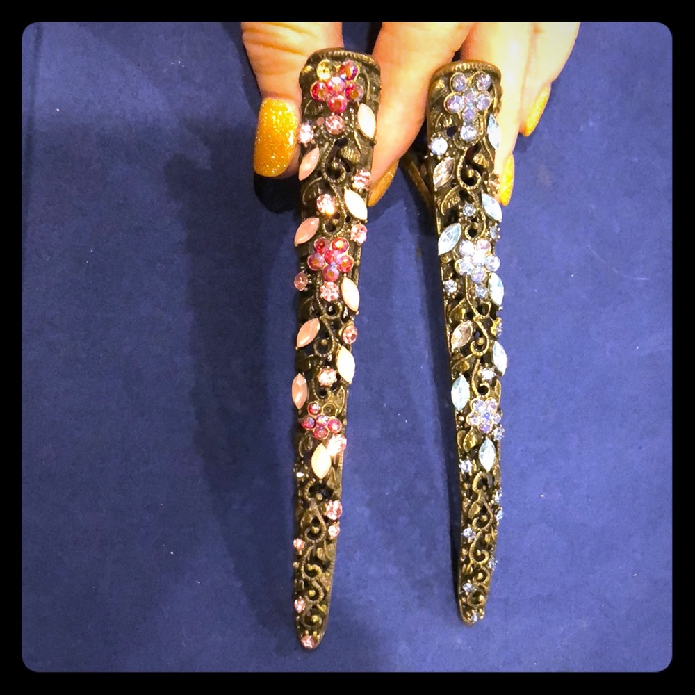 Unique Hair Clips with beautiful stones